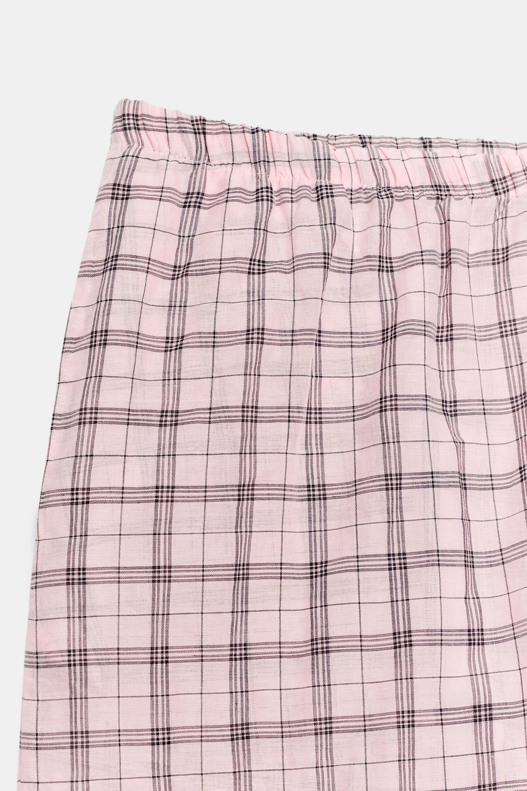 ZW COLLECTION PLAID BALLOON PANTS